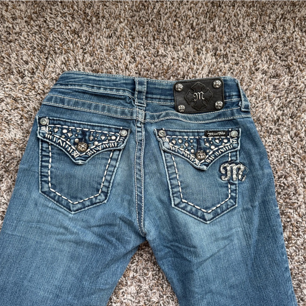 Miss Me Light Blue Embellished Jeans